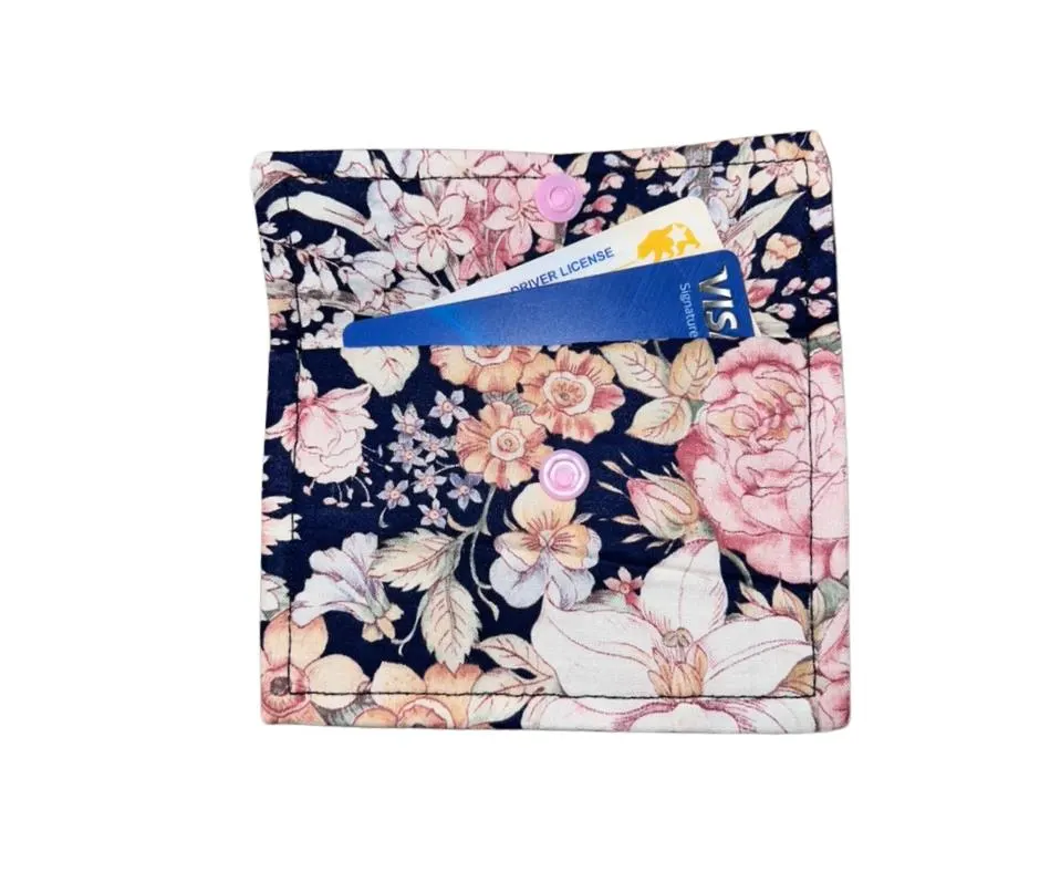 Floral Hand Sewn Fabric Wallet - Image 5