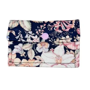 Floral Hand Sewn Fabric Wallet